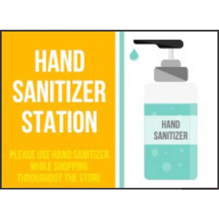 Hand Sanitizer Station Plate - Sign Board Manufacturer &amp; Supplier ...